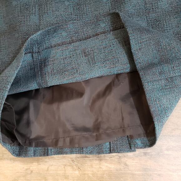 Ann Taylor Multicolor Pencil Button Detail Career Knee Length Skirt Size 4 - Picture 5 of 11